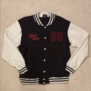 Ghost Face Scream Varsity Large Bomber Jacket
